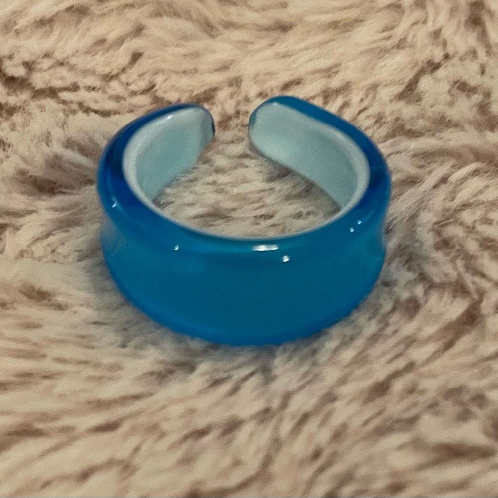 Vintage Blue Murano Glass Ring. Purchased in Venice, Italy 🇮🇹. Size 6.